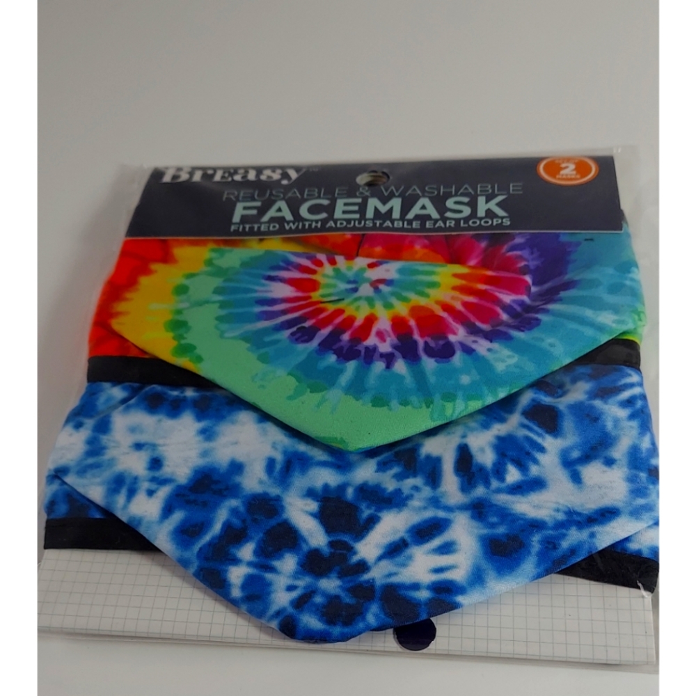 Breasy rainbow Facemask set of 2 unisex
